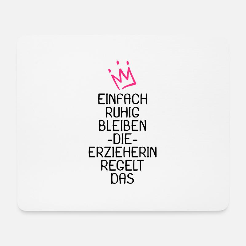 Erzieherin - Mousepad (Querformat) - Weiß