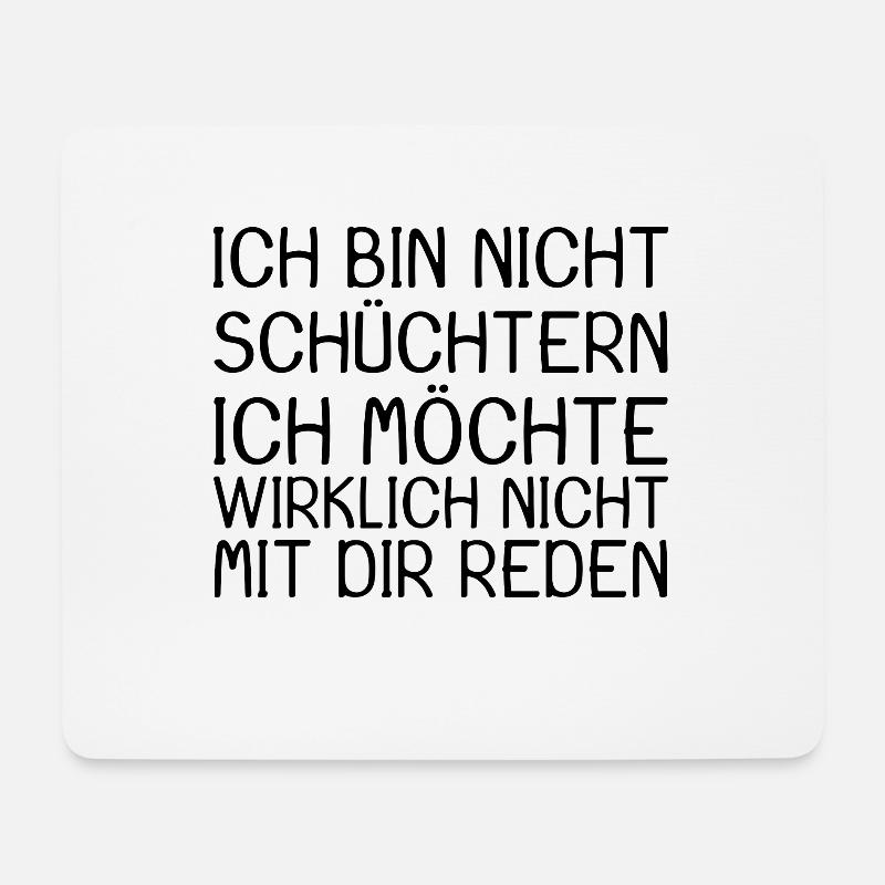Witziger Spruch - Mousepad (Querformat) - Weiß
