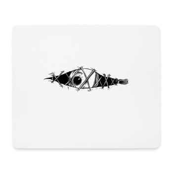 Dark eye style drawing - Mouse Pad (horizontal) - white - Front