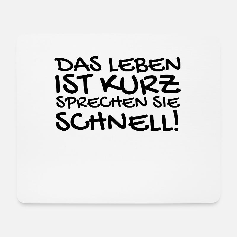 Lustige Sprüche - Mousepad (Querformat) - Weiß