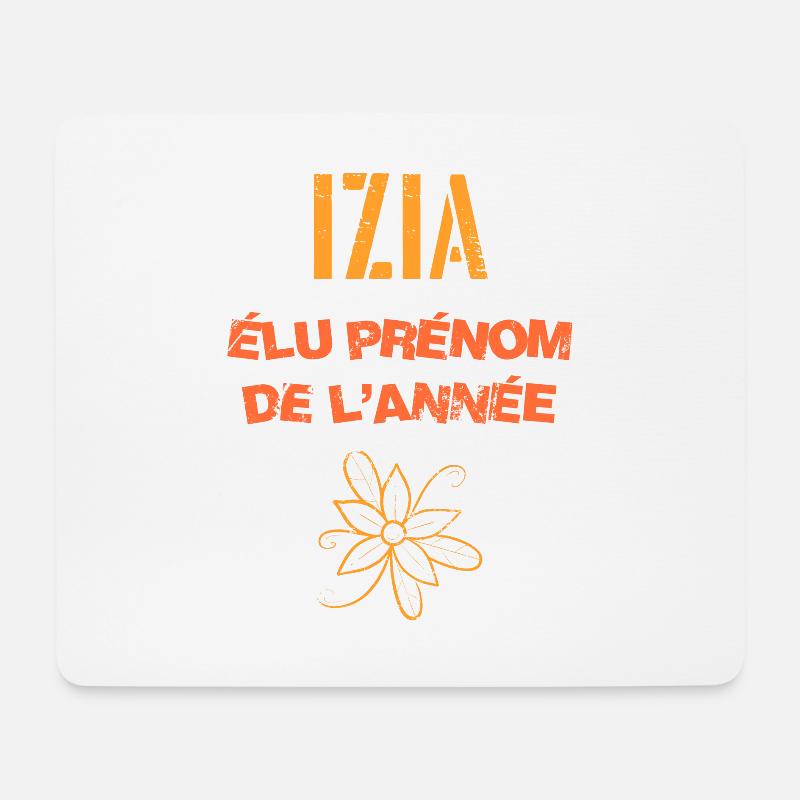 Izia - Tapis de souris (format paysage) - blanc