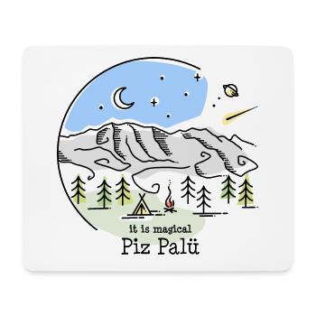 Piz Palü Mountain Pontresina Bernina Bernina Group - Mouse Pad (horizontal) - white - Front