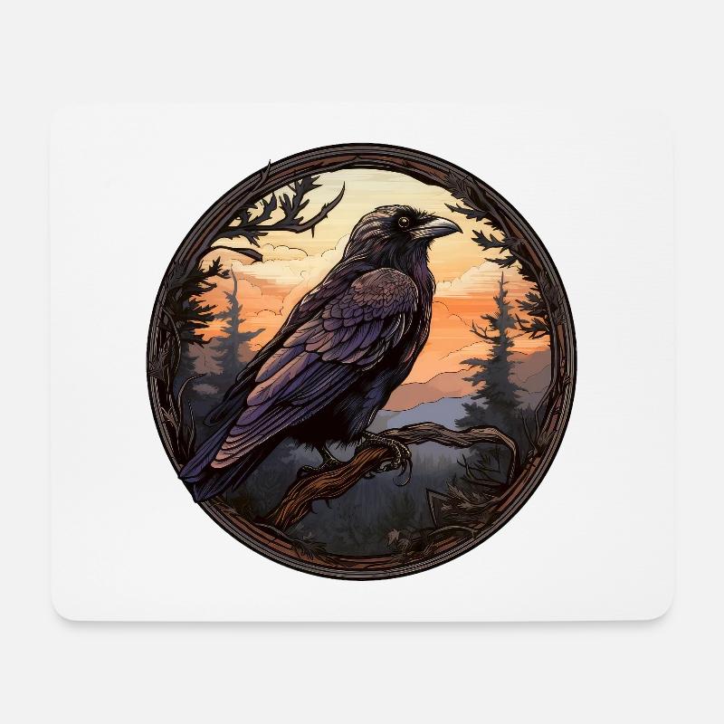 Raven - Mouse Pad (horizontal) - white