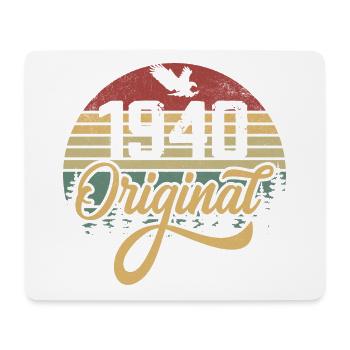 Original 1940's Vintage - 1940's Birthday Gift - Mouse Pad (horizontal) - white - Front