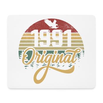 Original 1991 Vintage - Cadeau D’anniversaire 1991 - Tapis de souris (format paysage) - blanc - Devant