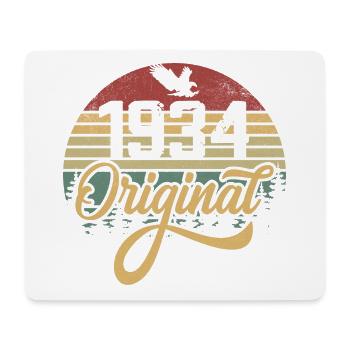 Original 1934 Vintage - Cadeau D’anniversaire 1934 - Tapis de souris (format paysage) - blanc - Devant