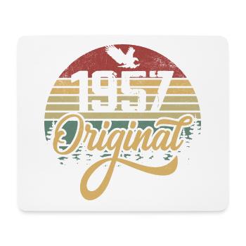 Original 1957 Vintage - Cadeau D’anniversaire 1957 - Tapis de souris (format paysage) - blanc - Devant