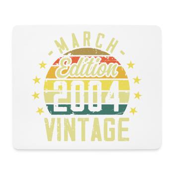 Vintage mars 2004 vintage cadeau anniversaire 2004 - Tapis de souris (format paysage) - blanc - Devant