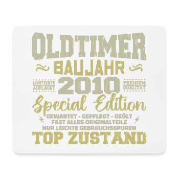 Vintage 2010 Born Retro Birthday Vintage - Mouse Pad (horizontal) - white - Front