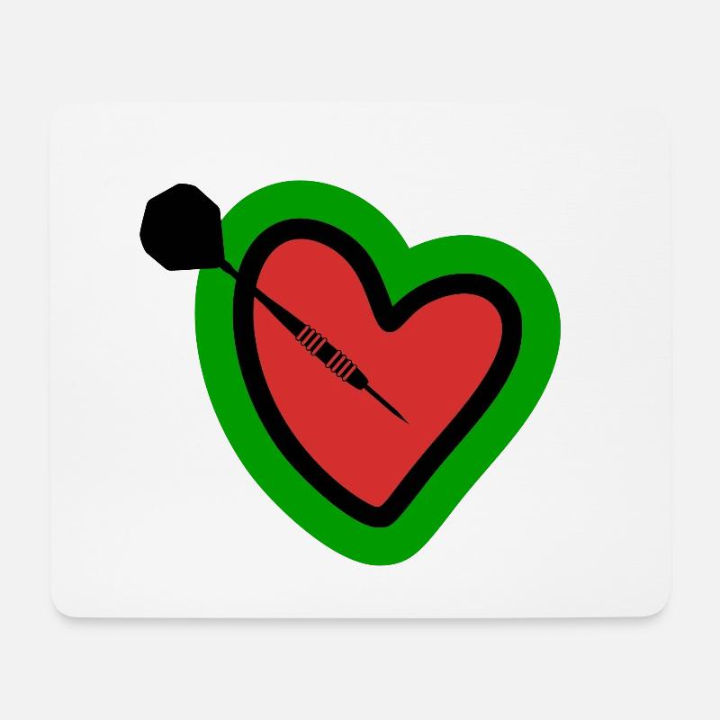 Dart - Darts - Dartspieler - Dart Geschenke - Mousepad (Querformat) - Weiß