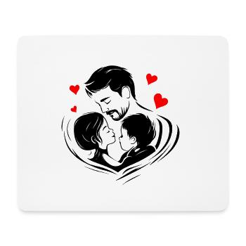 L'amour d'un père - Tapis de souris (format paysage) - blanc - Devant