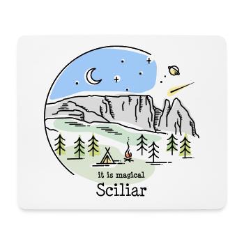 Sciliar Sciliar Dolomites Randonnée Escalade - Tapis de souris (format paysage) - blanc - Devant