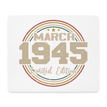 Awesome seit März 1945 Geburtstag 1945 Geschenk - Mousepad (Querformat) - Weiß - Vorne