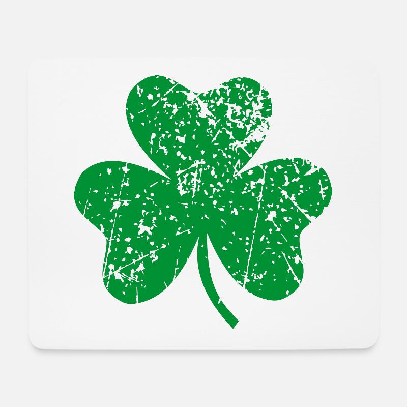 Shamrock - Mousepad (Querformat) - Weiß