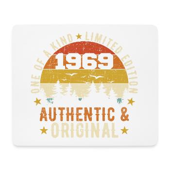 Original 1969 Birthday Gift 1969 Authentic - Mouse Pad (horizontal) - white - Front