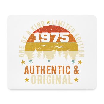 Original 1975 Geburtstagsgeschenk 1975 authentisch - Mousepad (Querformat) - Weiß - Vorne