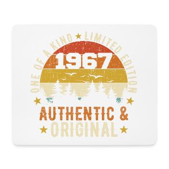 Original 1967 Geburtstagsgeschenk 1967 Authentisch - Mousepad (Querformat) - Weiß - Vorne