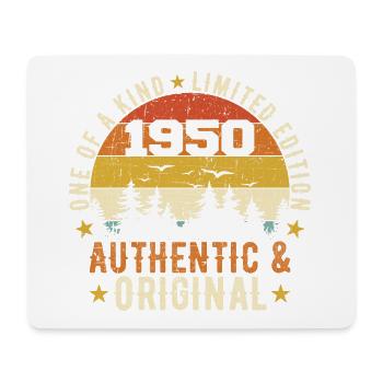 Original 1950er Jahre Geburtstagsgeschenk 1950er Jahre Authentisch - Mousepad (Querformat) - Weiß - Vorne