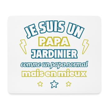 Papa jardinier,cadeau fête des pères,Noël - Tapis de souris (format paysage) - blanc - Devant