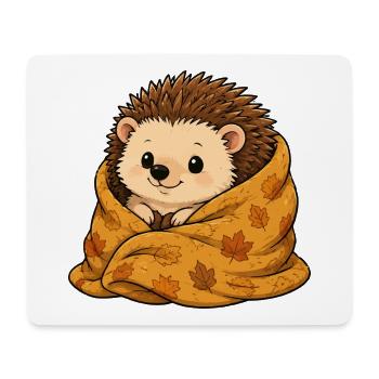 igel-decke - Mousepad (Querformat) - Weiß - Vorne
