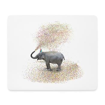 elephant - Mouse Pad (horizontal) - white - Front