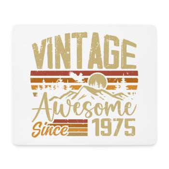 Vintage 1975 Retro 1975 Birthday Gift - Mouse Pad (horizontal) - white - Front
