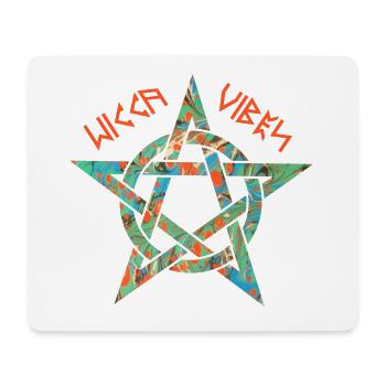 pentagramm 3 e 4 wicca vibes runen - Mousepad (Querformat) - Weiß - Vorne