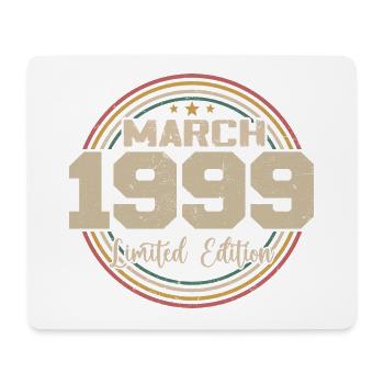 Awesome seit März 1999 Geburtstag 1999 Geschenk - Mousepad (Querformat) - Weiß - Vorne