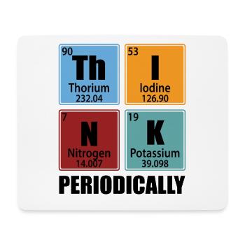 Think Periodically - Periodic Table Elements - Mouse Pad (horizontal) - white - Front