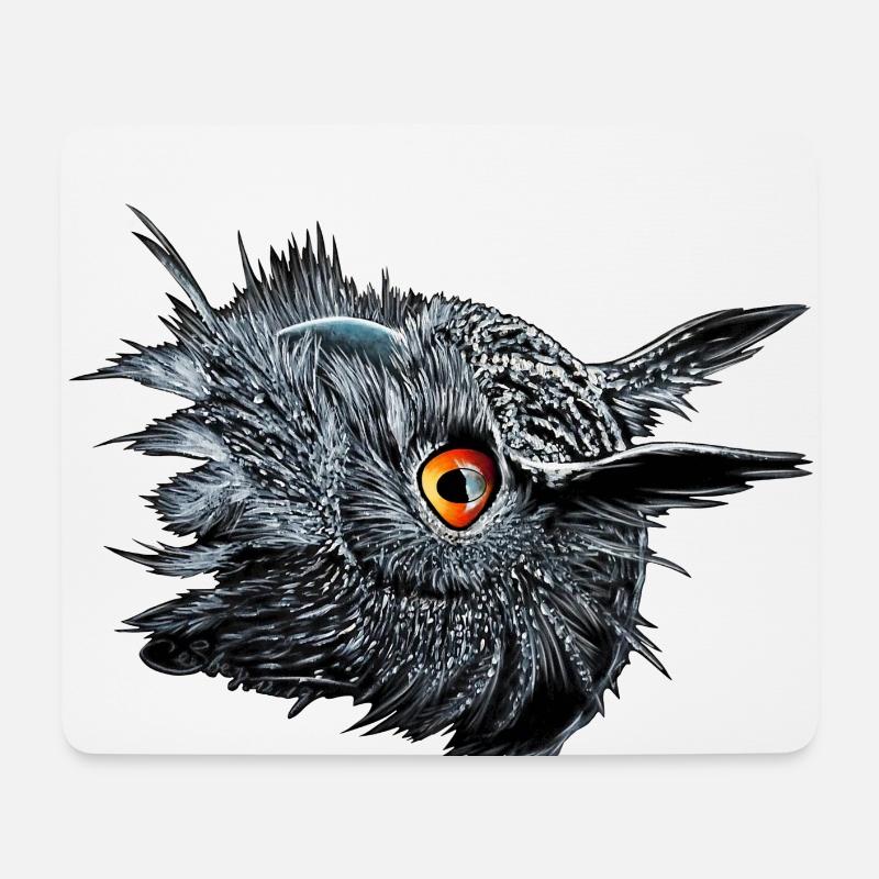 Uhu /Bubo Bubo/Owl - Mouse Pad (horizontal) - white