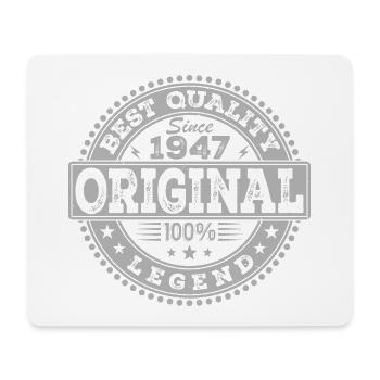 77th Birthday Original 1947 Vintage Gift - Mouse Pad (horizontal) - white - Front