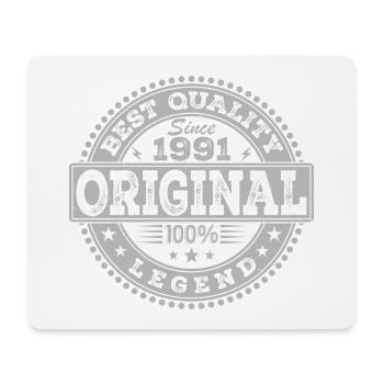 33e Anniversaire Original 1991 Vintage Cadeau - Tapis de souris (format paysage) - blanc - Devant