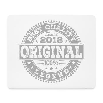 6. Geburtstag Original 2018 Vintage Geschenk - Mousepad (Querformat) - Weiß - Vorne