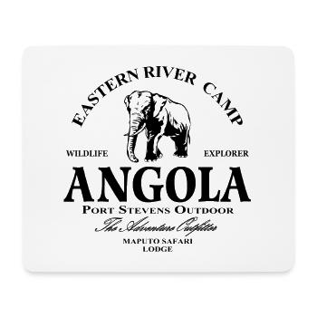 Angola - Eléphant - Tapis de souris (format paysage) - blanc - Devant