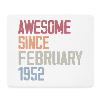 February 1952, 75th Anniversary 1952 February 75 Years - Mouse Pad (horizontal) - white - Front