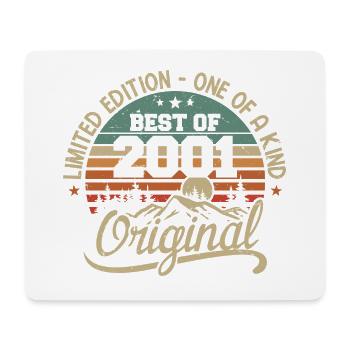 Vintage 2001 Legend - Retro Birthday Gift - Mouse Pad (horizontal) - white - Front