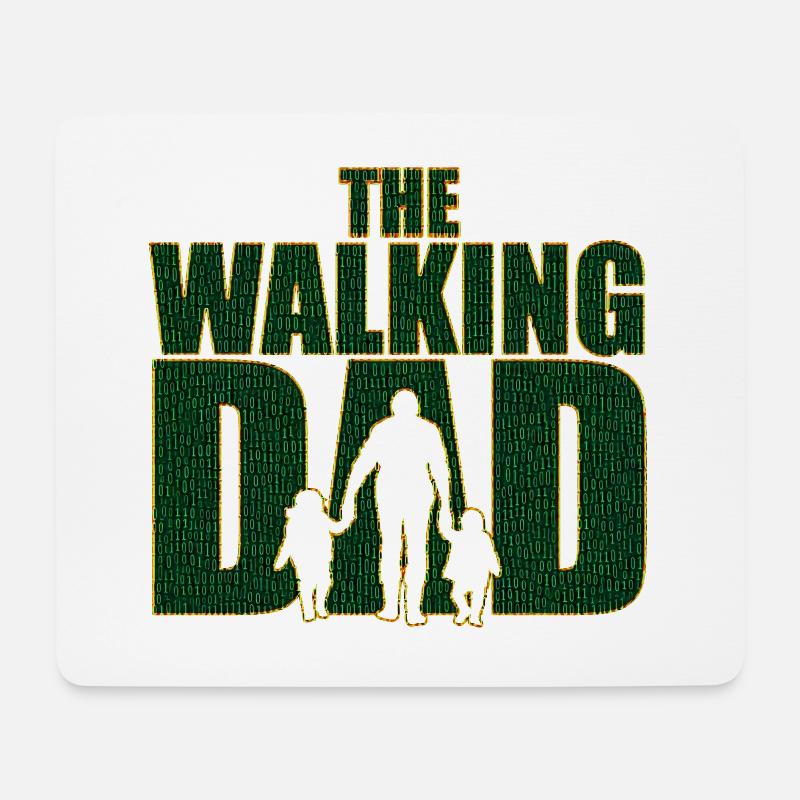 The walking Dad Vater Code Vatertag Geschenk - Mousepad (Querformat) - Weiß