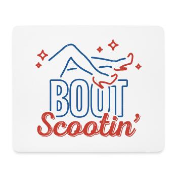 Boot Scootin - Mouse Pad (horizontal) - white - Front