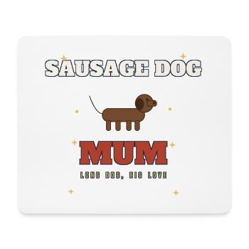 Wursthund-Mama lange Liebe - Mousepad (Querformat) - Weiß - Vorne