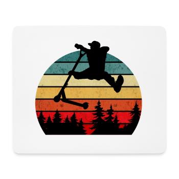 Escooter Scooter Stunt - Mousepad (Querformat) - Weiß - Vorne