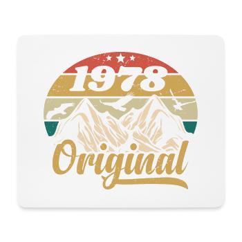 Original 1978 Vintage Anniversaire Cadeau 1978 - Tapis de souris (format paysage) - blanc - Devant