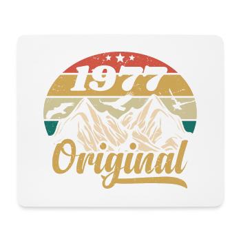 Original 1977 Vintage Birthday Gift 1977 - Mouse Pad (horizontal) - white - Front
