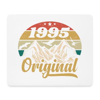 Original 1995 Vintage Anniversaire Cadeau 1995 - Tapis de souris (format paysage) - blanc - Devant