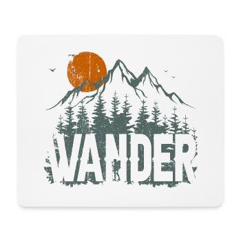 Entdecker-Design für Bergwildnis - Mousepad (Querformat) - Weiß - Vorne
