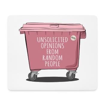 Unsolicited Opinions – Funny Trash Design - Mousepad (Querformat) - Weiß - Vorne