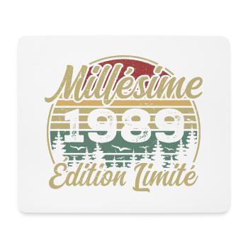 Millésime 1989 - Cadeau Pour le 35e Anniversaire - Tapis de souris (format paysage) - blanc - Devant