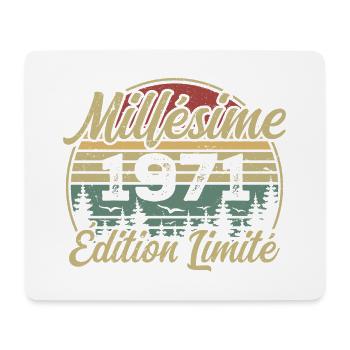 Millésime 1971 - Cadeau Pour le 53e Anniversaire - Tapis de souris (format paysage) - blanc - Devant