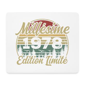Millésime 1978 - Cadeau Pour le 46e Anniversaire - Tapis de souris (format paysage) - blanc - Devant