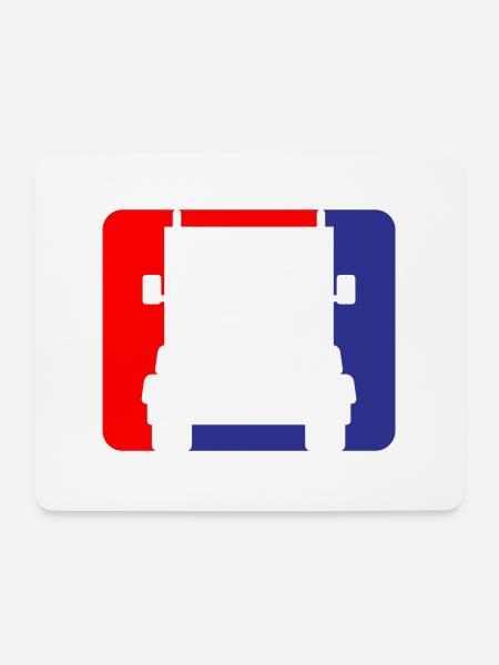 LKW Truck Lastkraftwagen Logo | Farben änderbar - Mousepad (Querformat) - Weiß