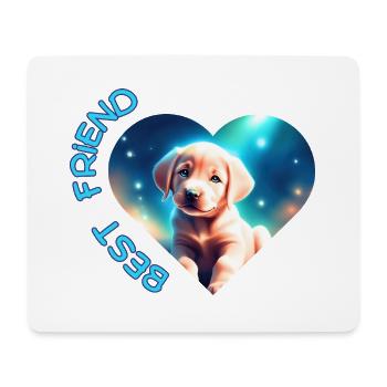 BEST FRIEND - Mousepad (Querformat) - Weiß - Vorne
